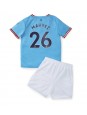 Manchester City Riyad Mahrez #26 Heimtrikotsatz für Kinder 2022-23 Kurzarm (+ Kurze Hosen)